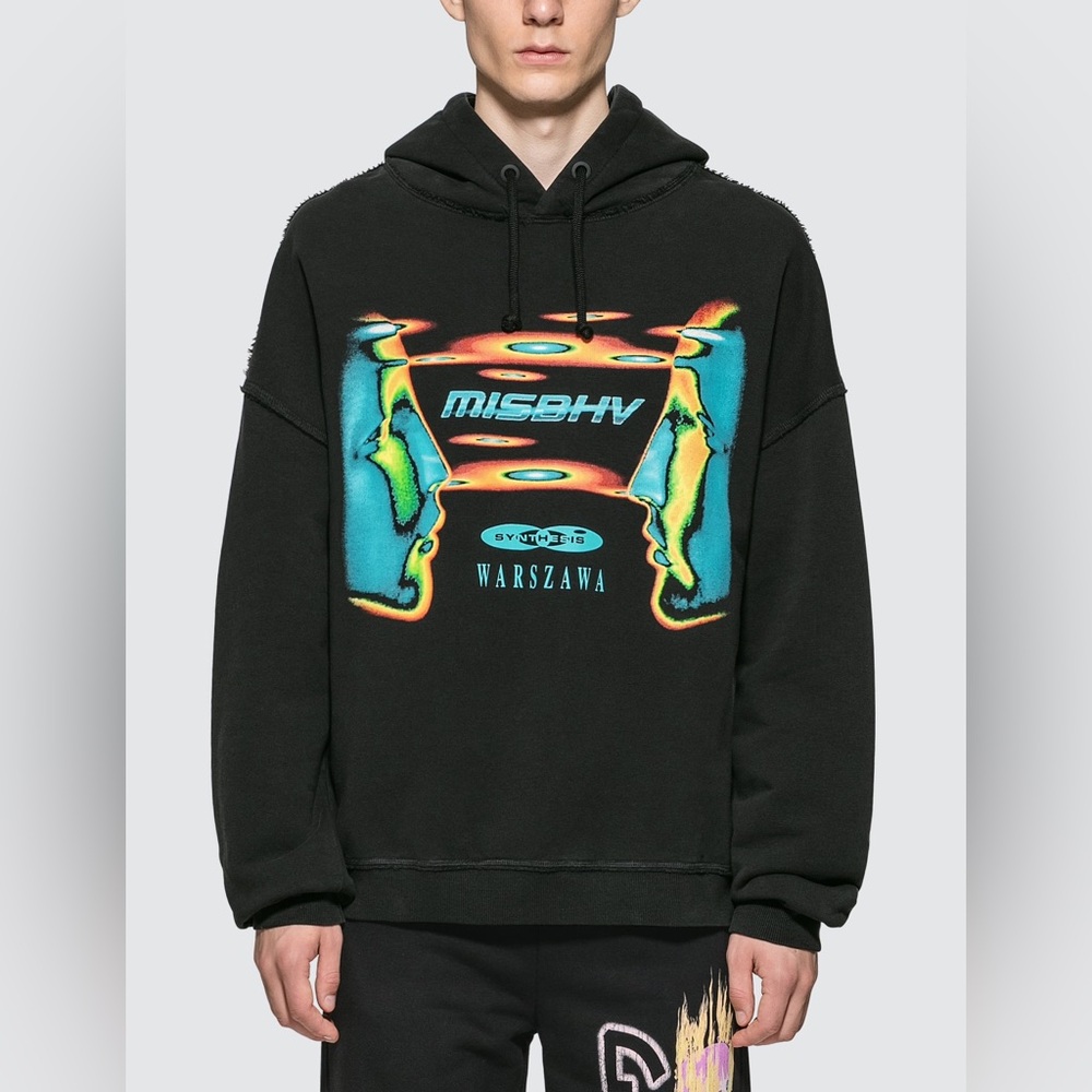 RARE MISBHV Synthesis Hoodie Black Graphic Size Small